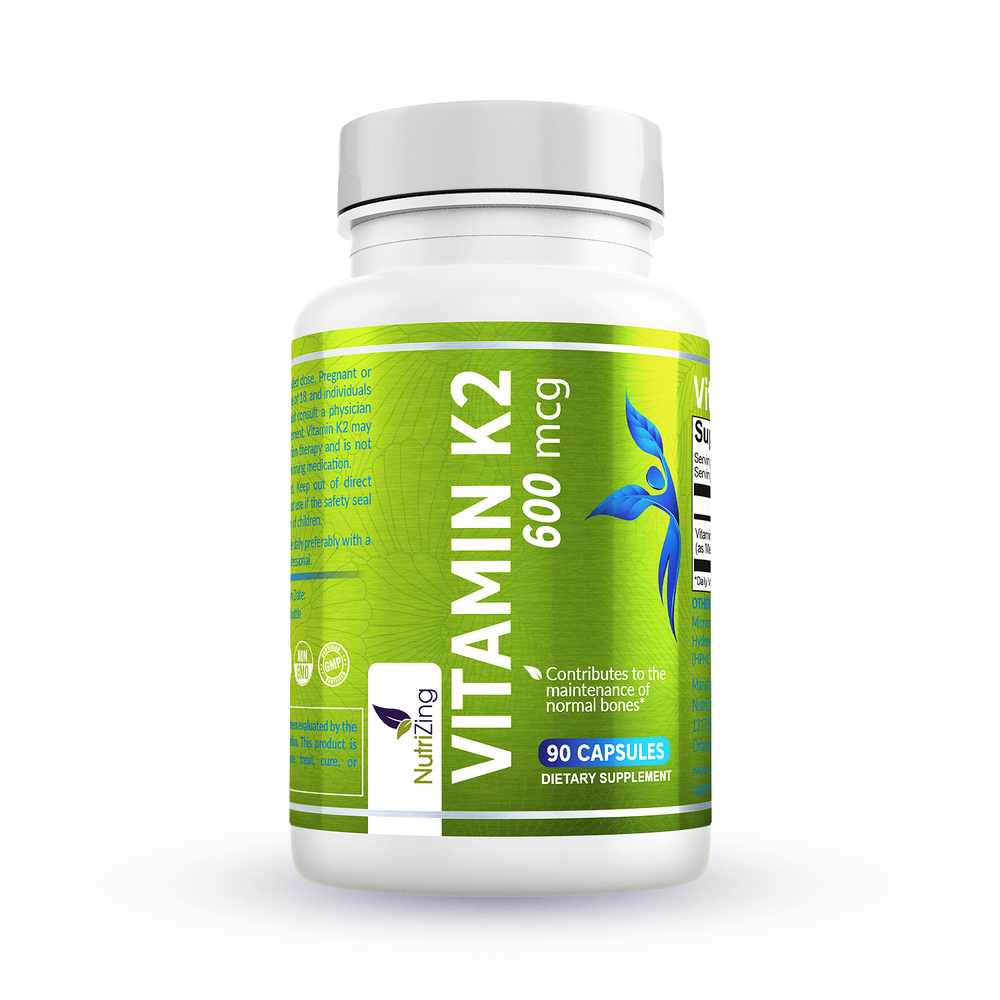 Vitamin K2 Supplement | MK-7 | 600 MCG – NutriZing