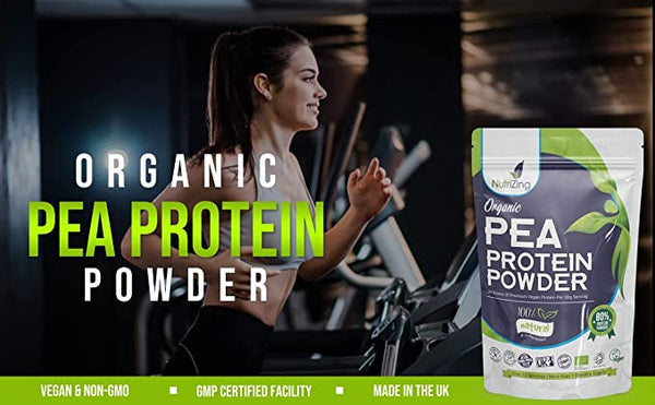 Organic Pea Protein Powder |GMO Free | 33 Servings – NutriZing