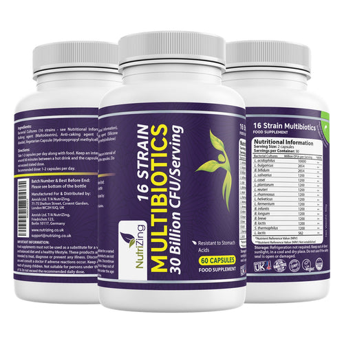 Multibiotic Supplement 16 Strain Probiotics – NutriZing